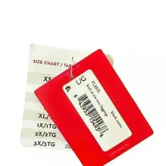 NWT Spanx Look At Me Now Black Camo Leggings Size Small, Medium, & Large avail - Picture 4 of 8